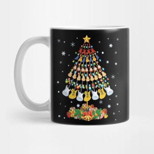 Christmas Guitar Tree Shirt Funny Merry Xmas Gifts Mug